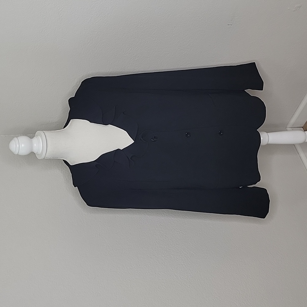 Metrostyle Black Jacket Wide Leg Pants Suit